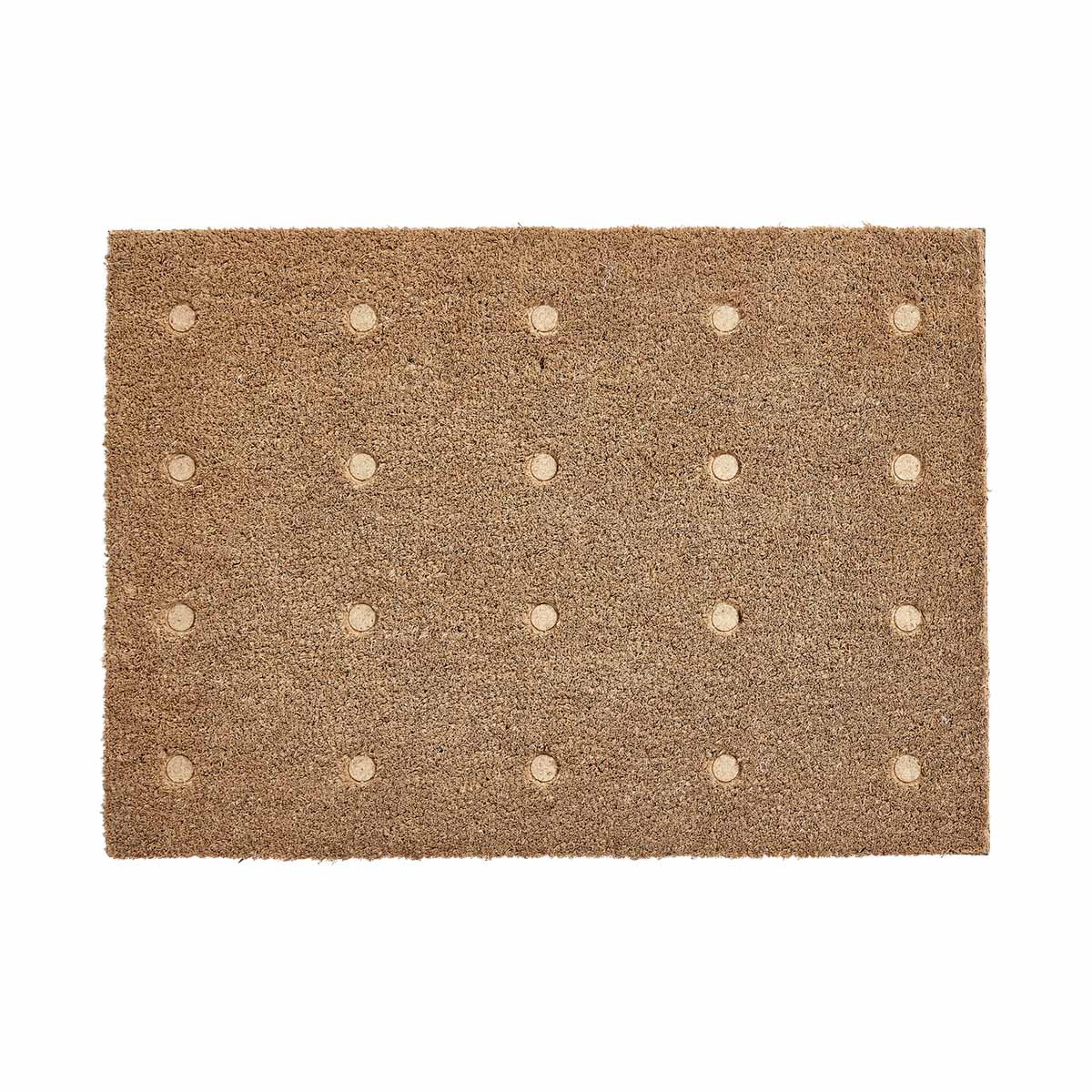 Paillasson marron en fibre de coco H50x70x2cm