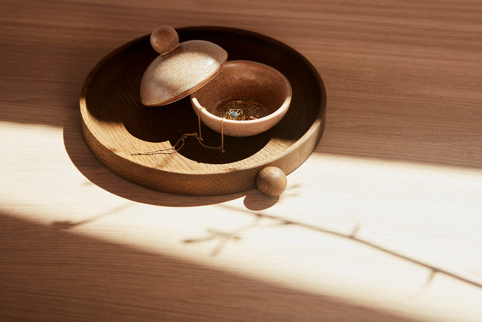 Inka Wood Tray Round - Small