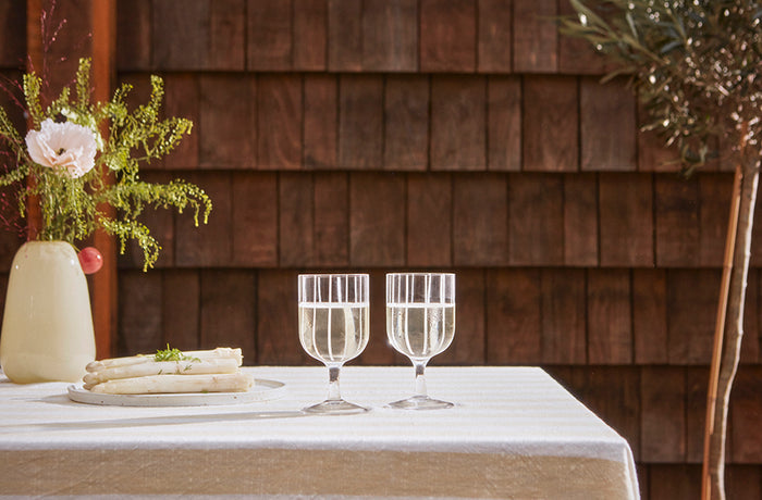 Lot de 2 verres gris en verres ø8xh8,2cm