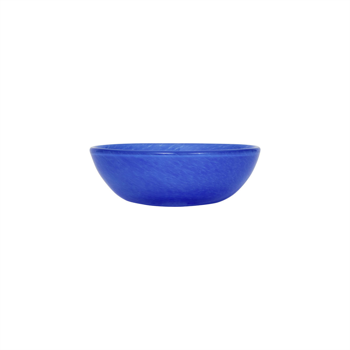 Bol bleu en verre Ø15xH5cm