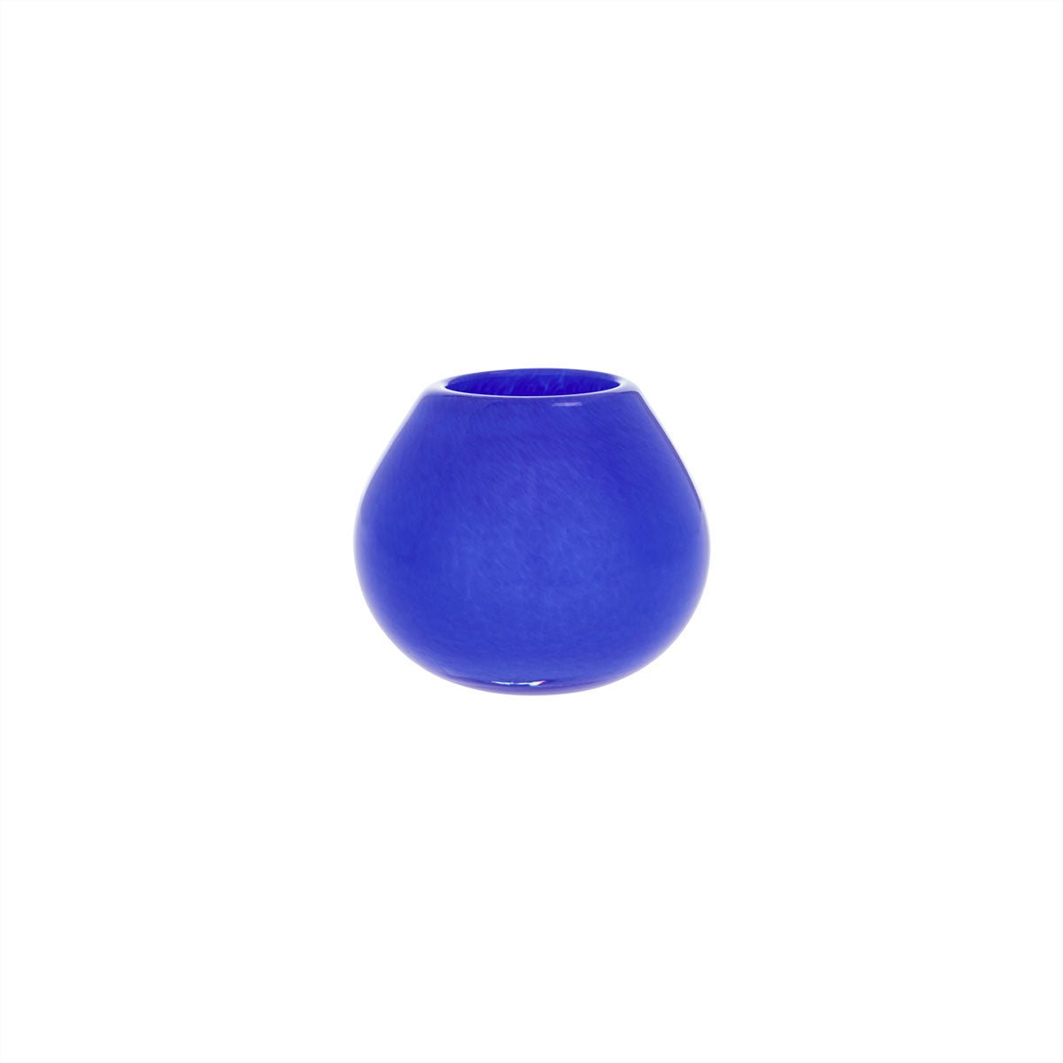 Bol bleu en verre Ø11xH9cm