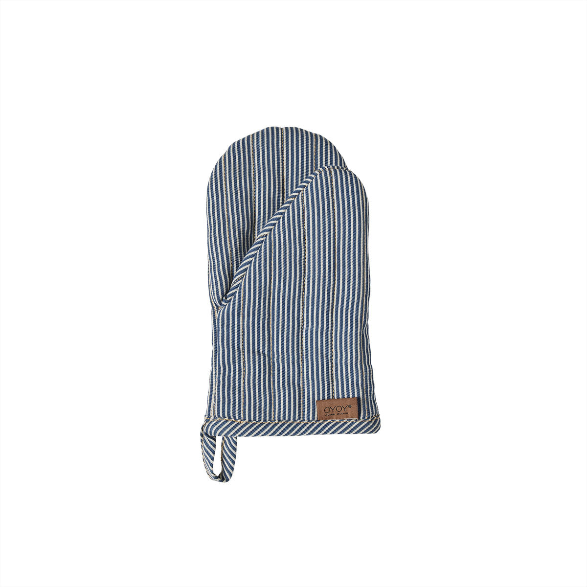 Striped Denim Kitchen Glove