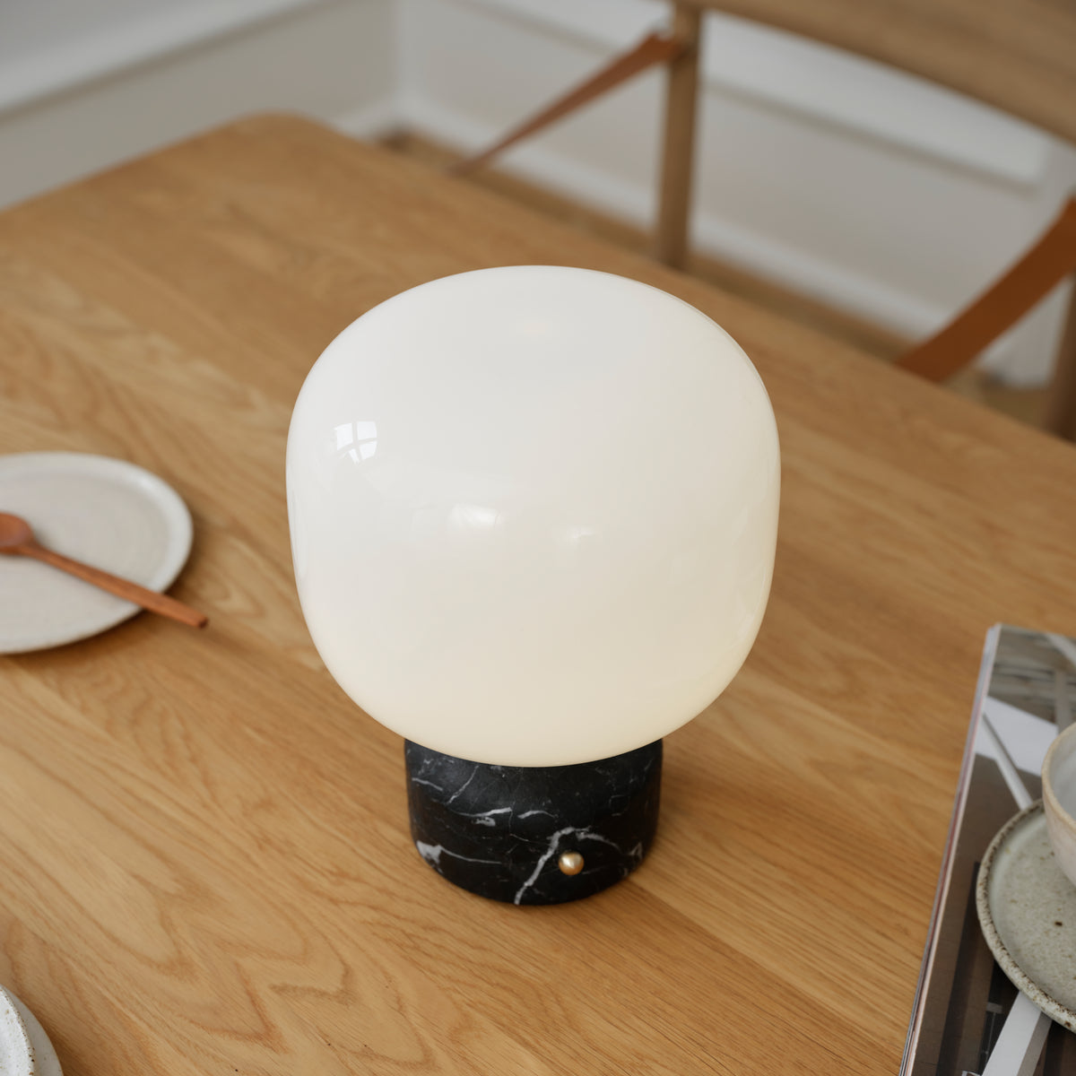 MEEMO Portable Lamp Black Marble