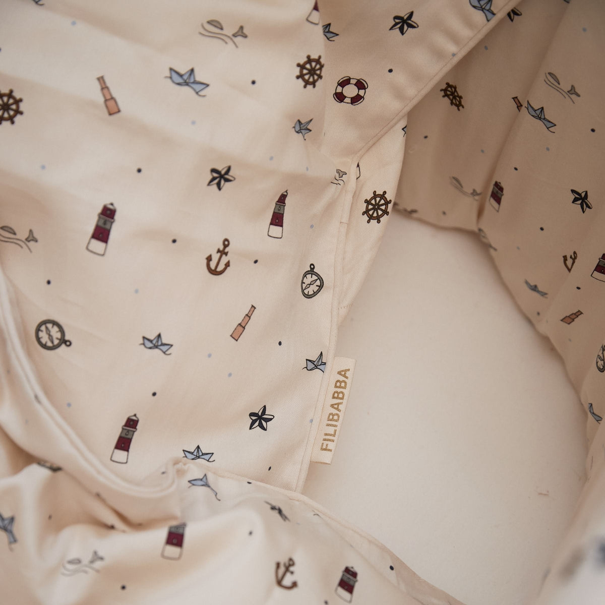 Junior bedlinen GOTS (100x140 cm) - Little sailor