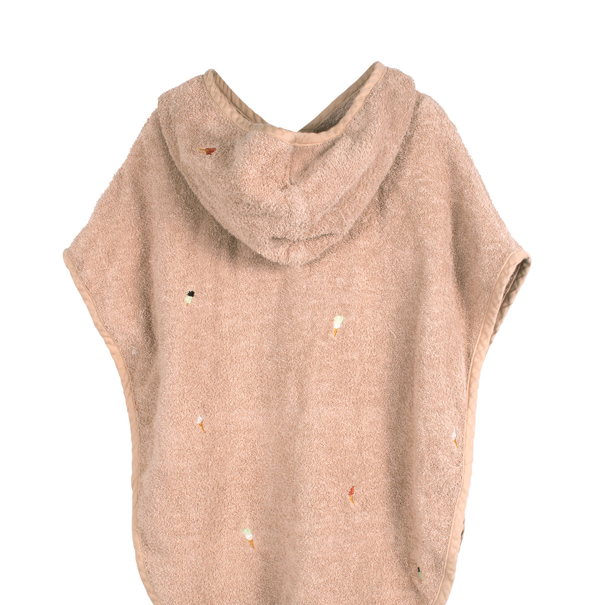 Poncho de plage brodé GOTS - Frappé