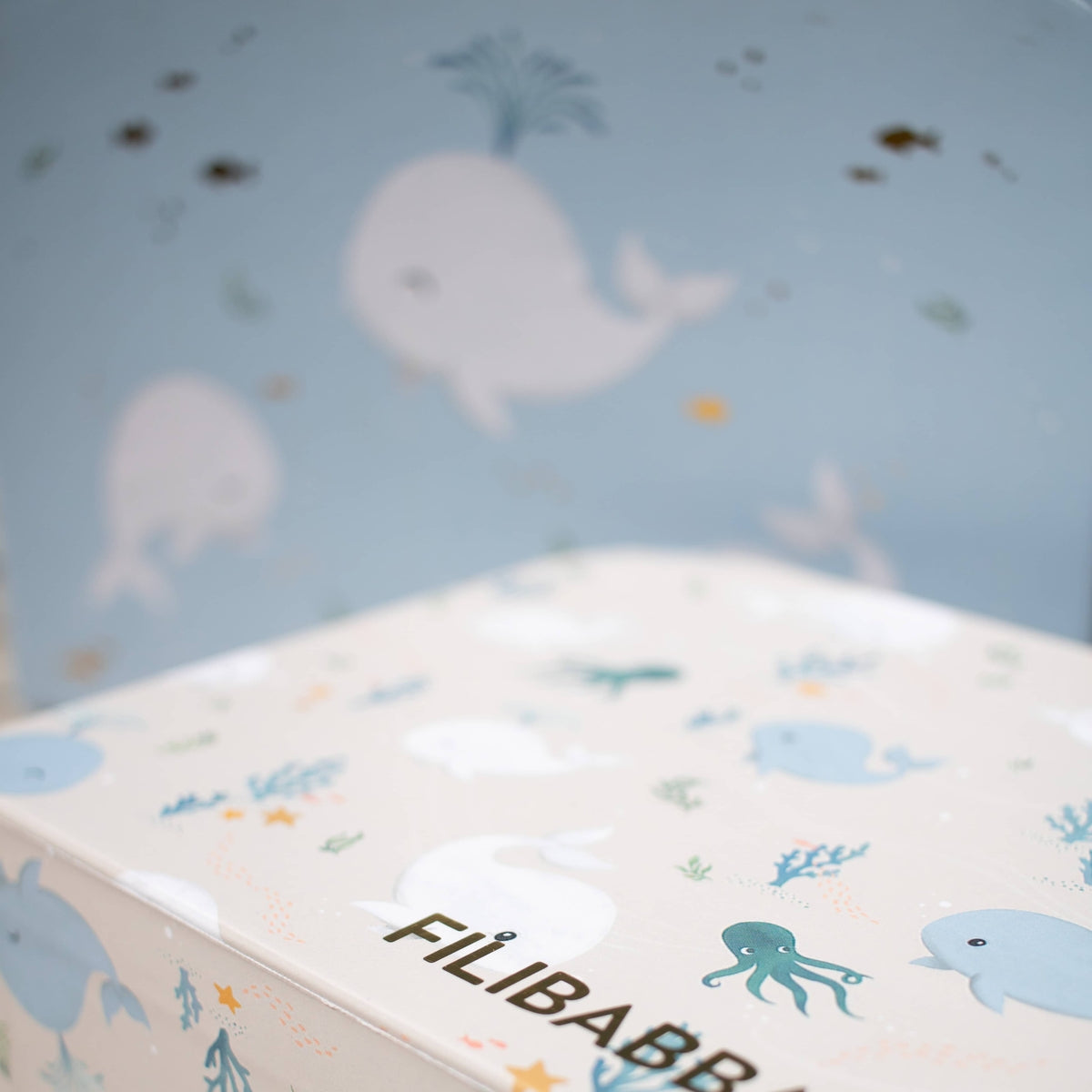 Suitcase set for play and storage – 2-pack – Christian's Whale Tales