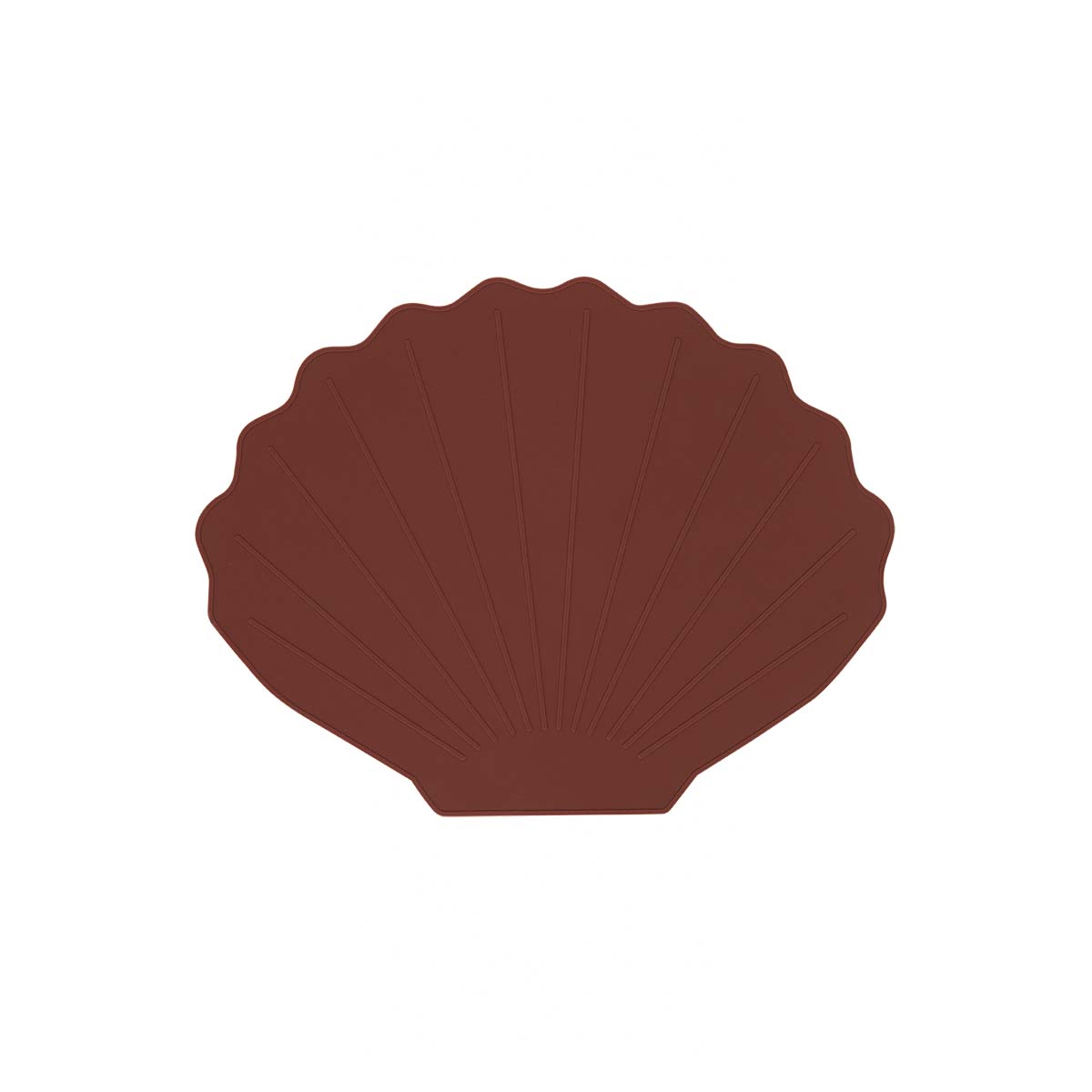 Dessous de table marron en silicone H0,2x43,5x34cm