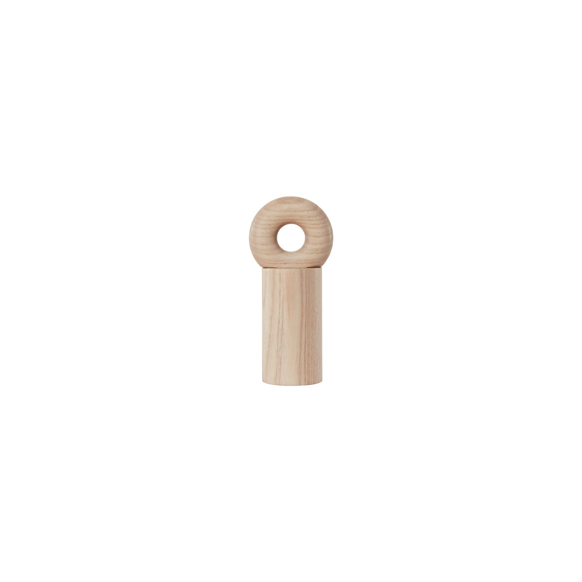 Moulin à café marron en bois Ø7,5xH16,5cm