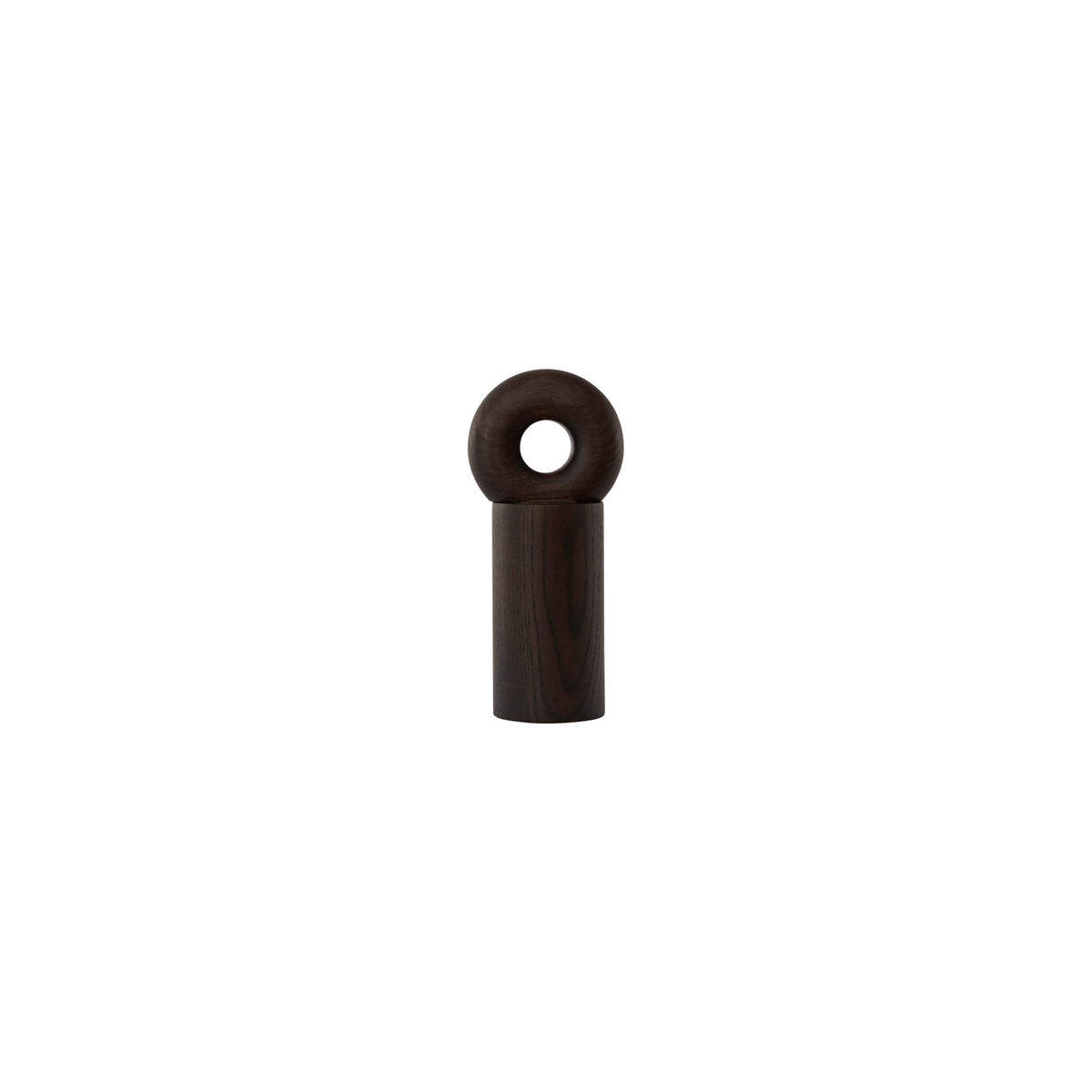 Moulin à café marron en bois Ø7,5xH16,5cm