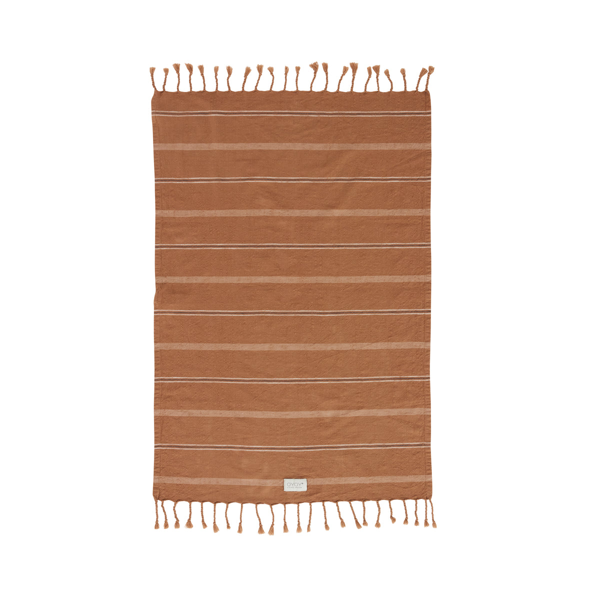 Serviette de bain Kyoto marron en coton organique H100x67cm