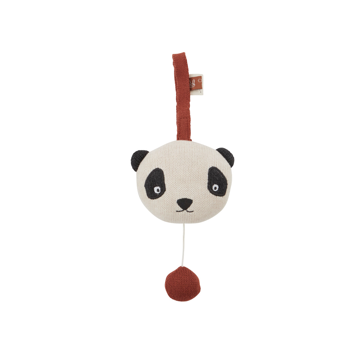 Music mobile blanc en coton et polyester H10,2x13,2x8cm