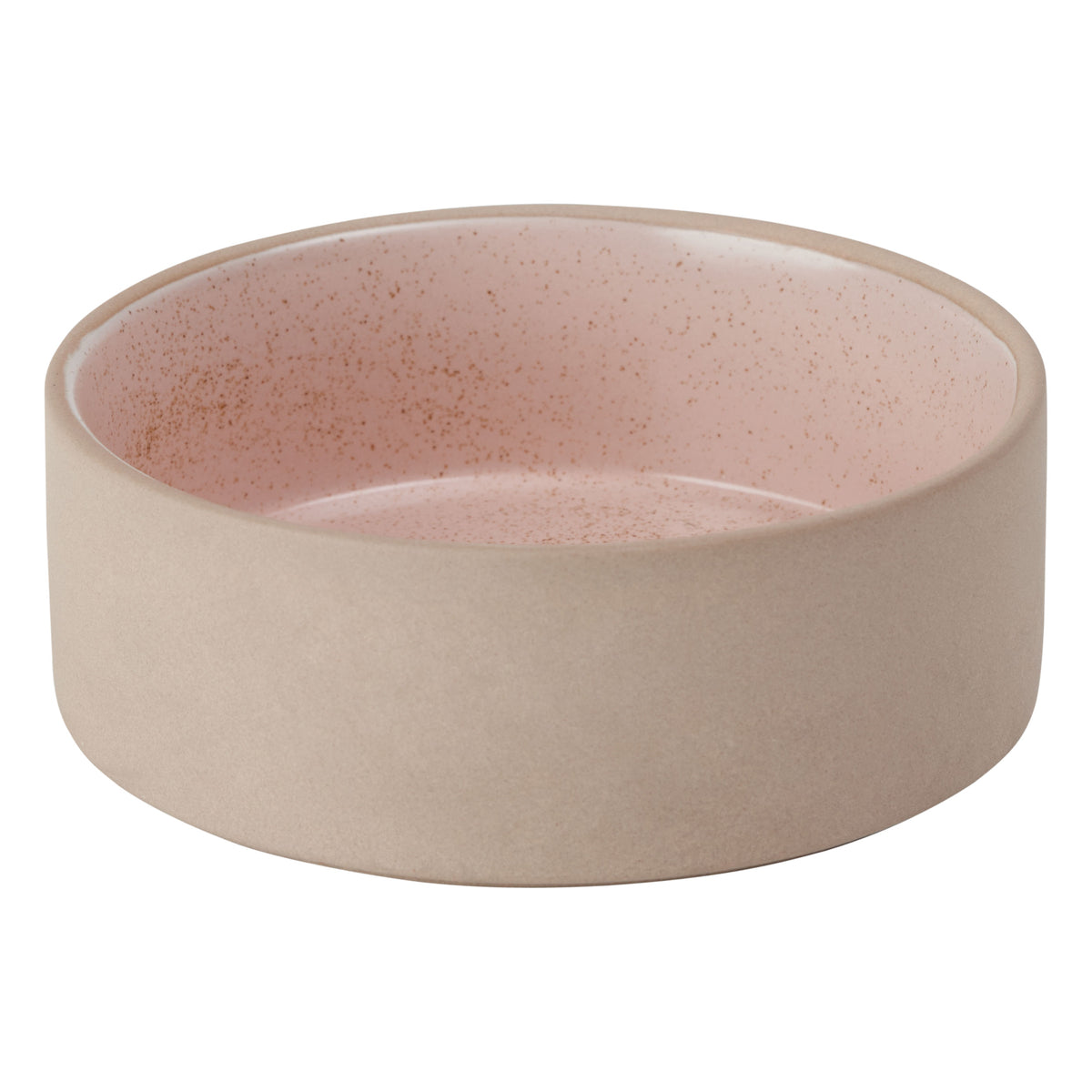 Gamelle rose en céramique Ø13xH4,5cm