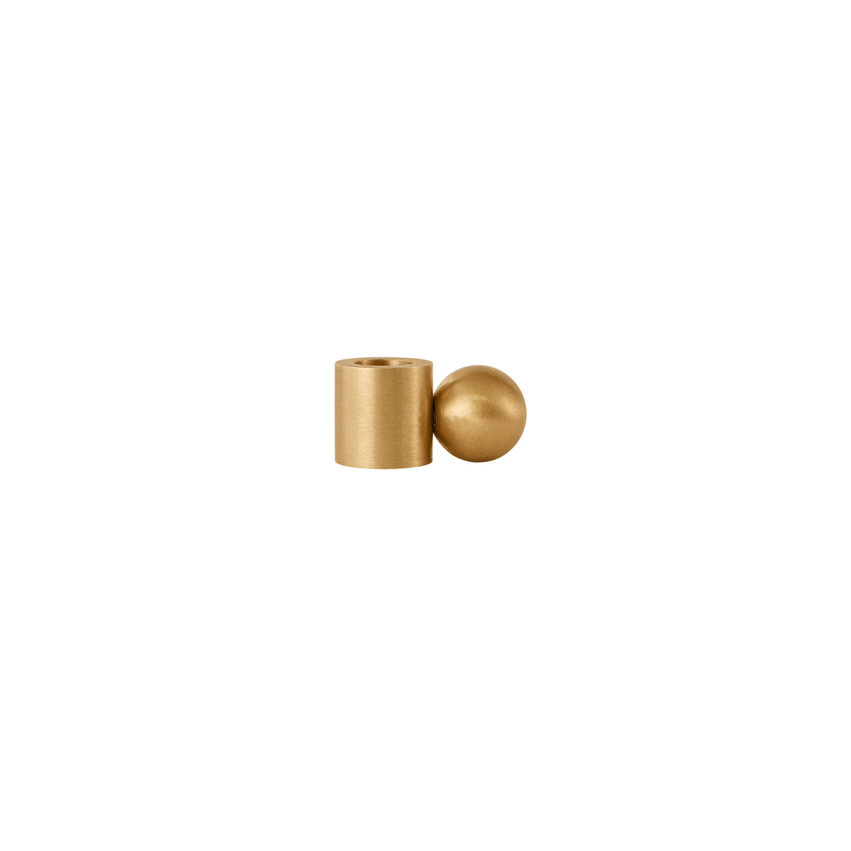 Palloa Solid Brass Candleholder - Low