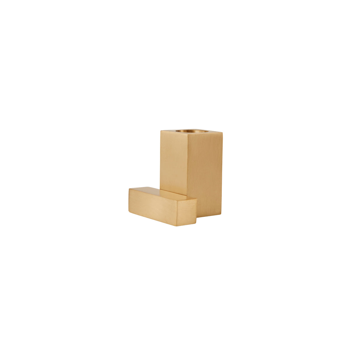 Square Solid Brass Candleholder