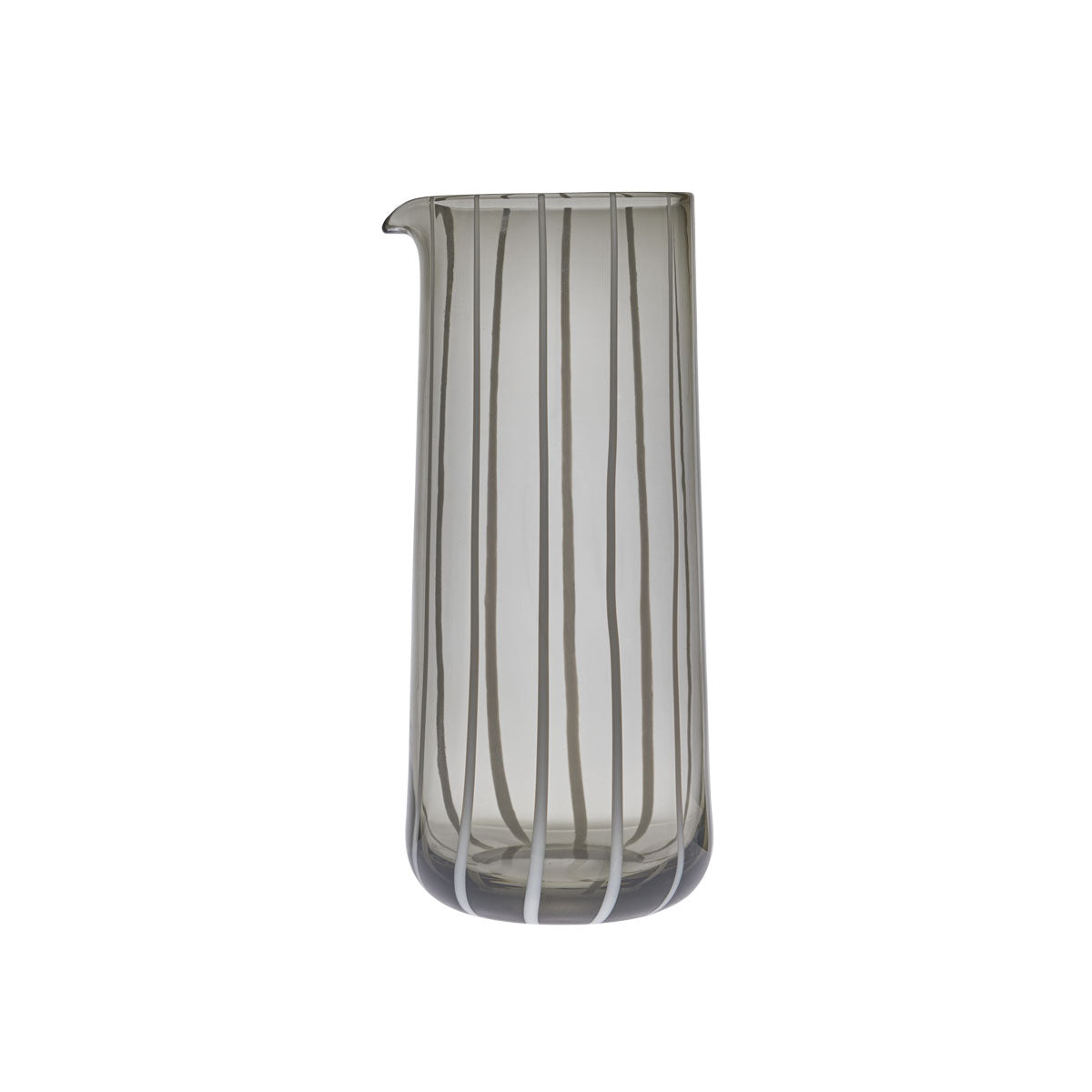 Carafe à eau gris en verre Ø10xH23cm