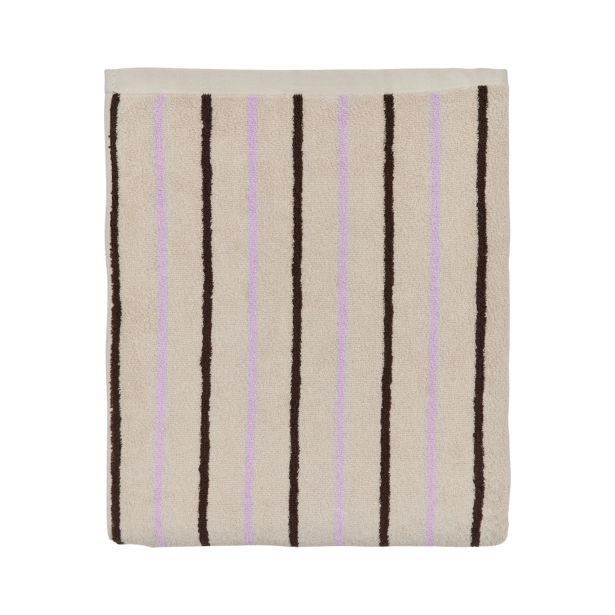 Serviette de bain rose en coton organique H150x100cm