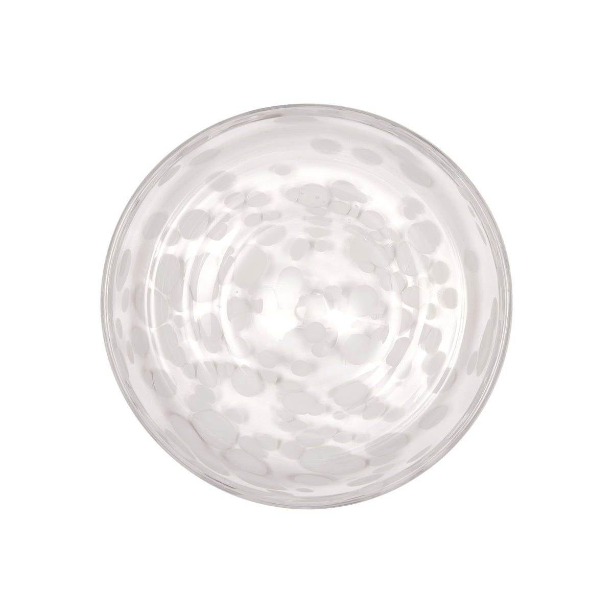 Assiette à dessert transparent en verre Ø15,6xH2,2cm