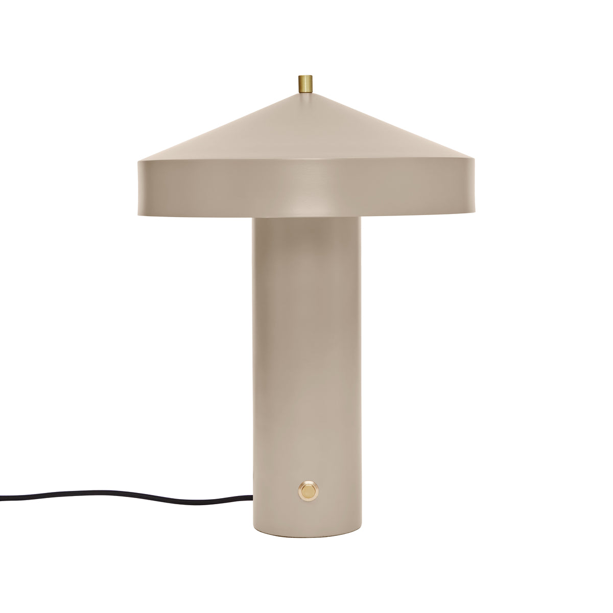 Lampe gris en métal Ø30xH41cm