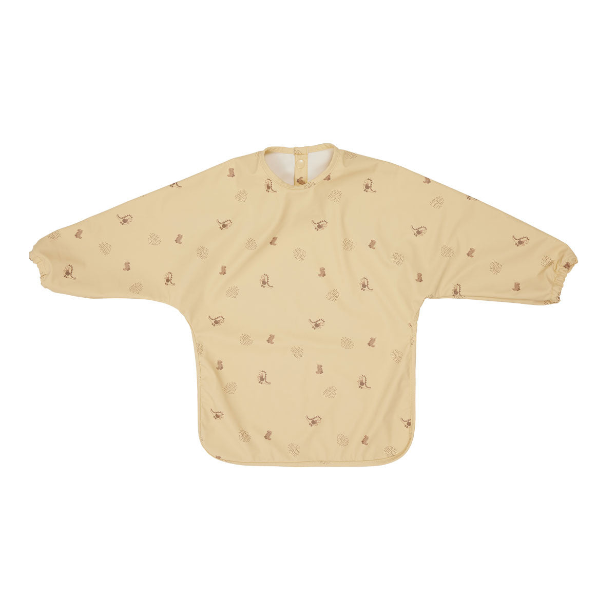 Bavoir jaune en polyester recyclé H45x32,5cm