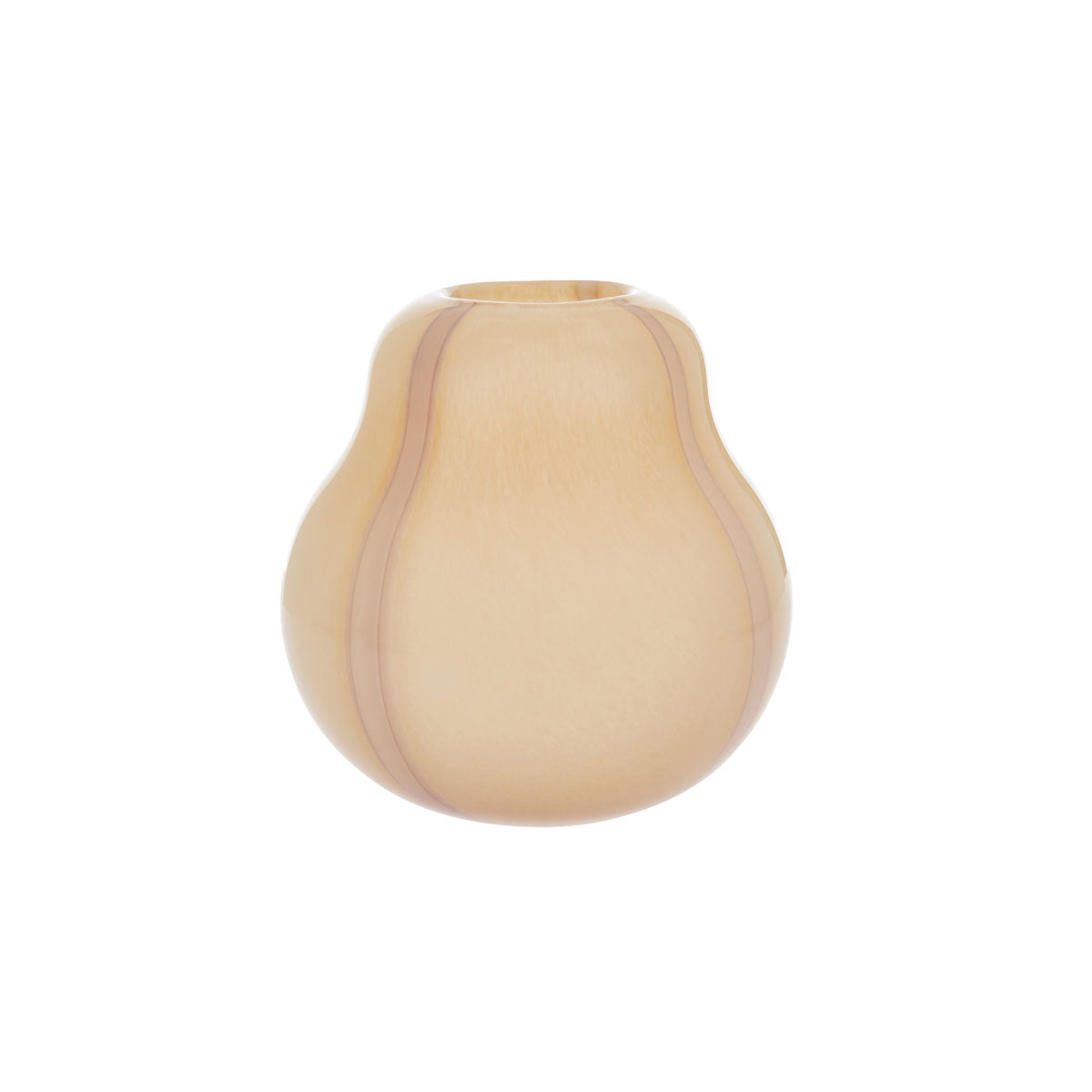 Vase rose en verre Ø19,5xH20cm
