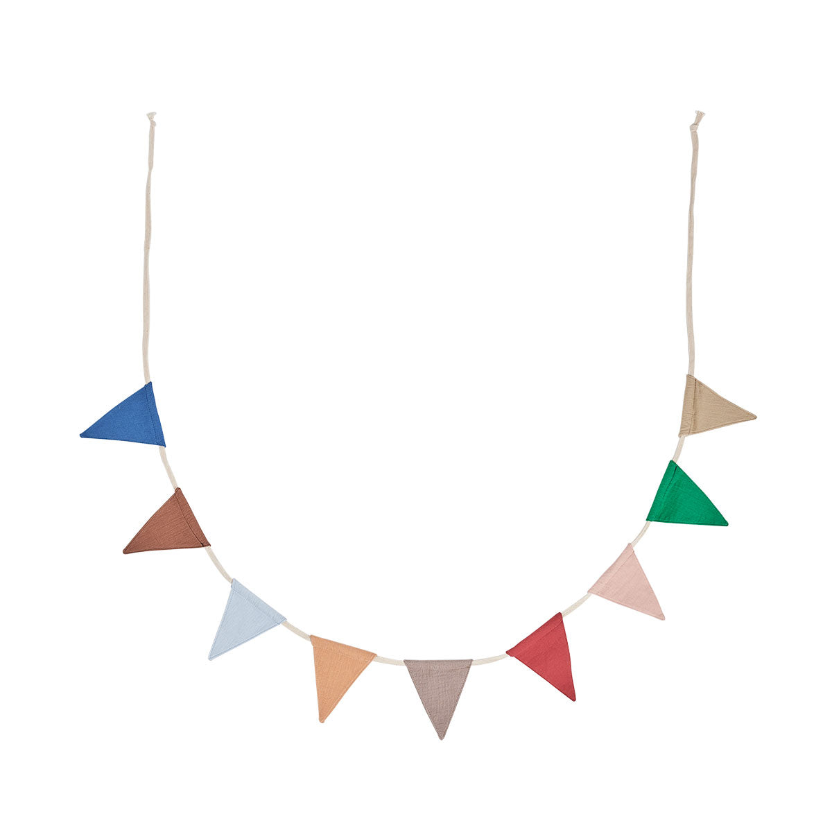 Guirlande rouge en coton biologique H13x240cm