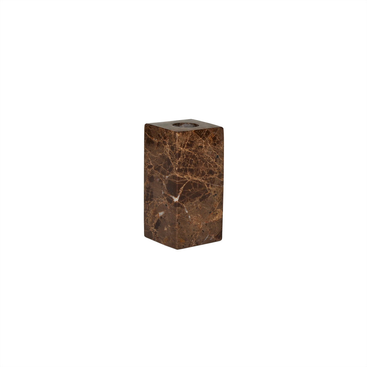 Savi Square Marble Candleholder - High