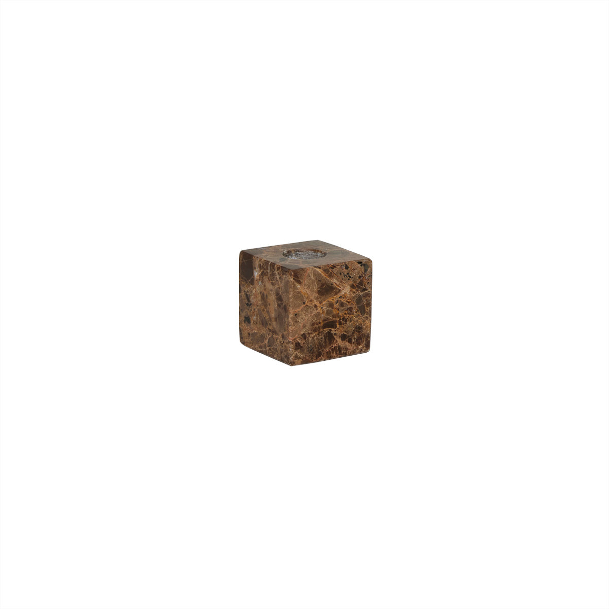 Savi Square Marble Candleholder - Low