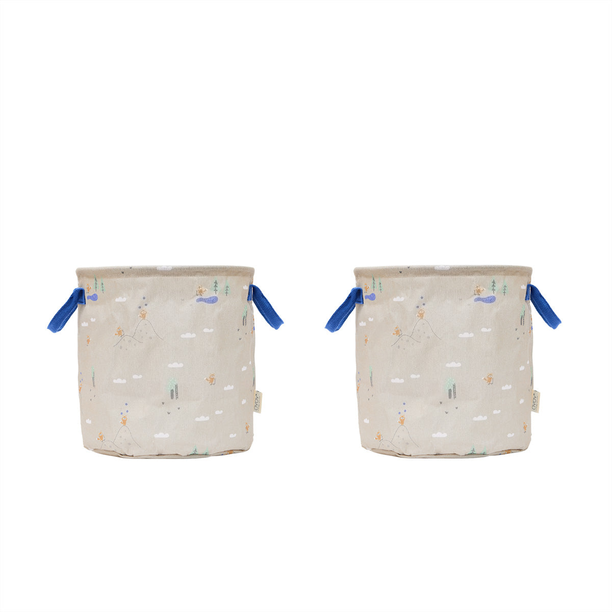 Panier de rangement Foxy moyen – Lot de 2