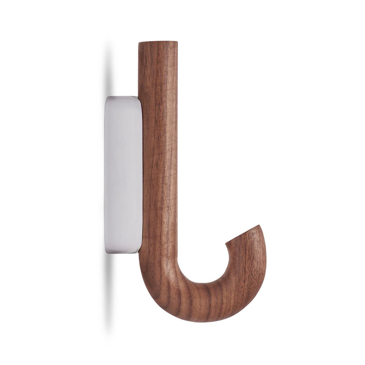 HOOK Hanger Mini Walnut Chrome