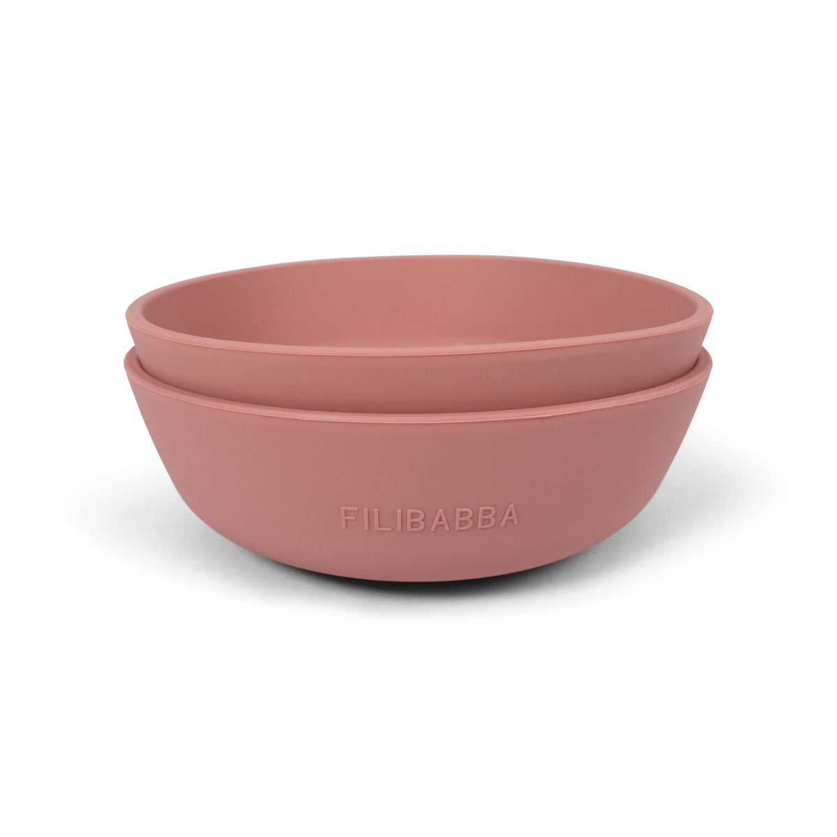 Lot de 2 bols en silicone - Rose