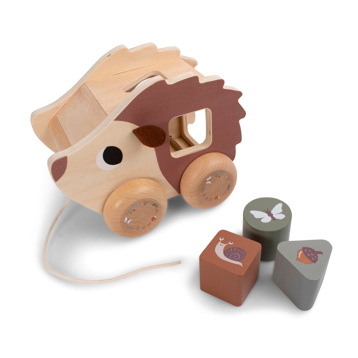 Pull along toy - Henning the hedgehog