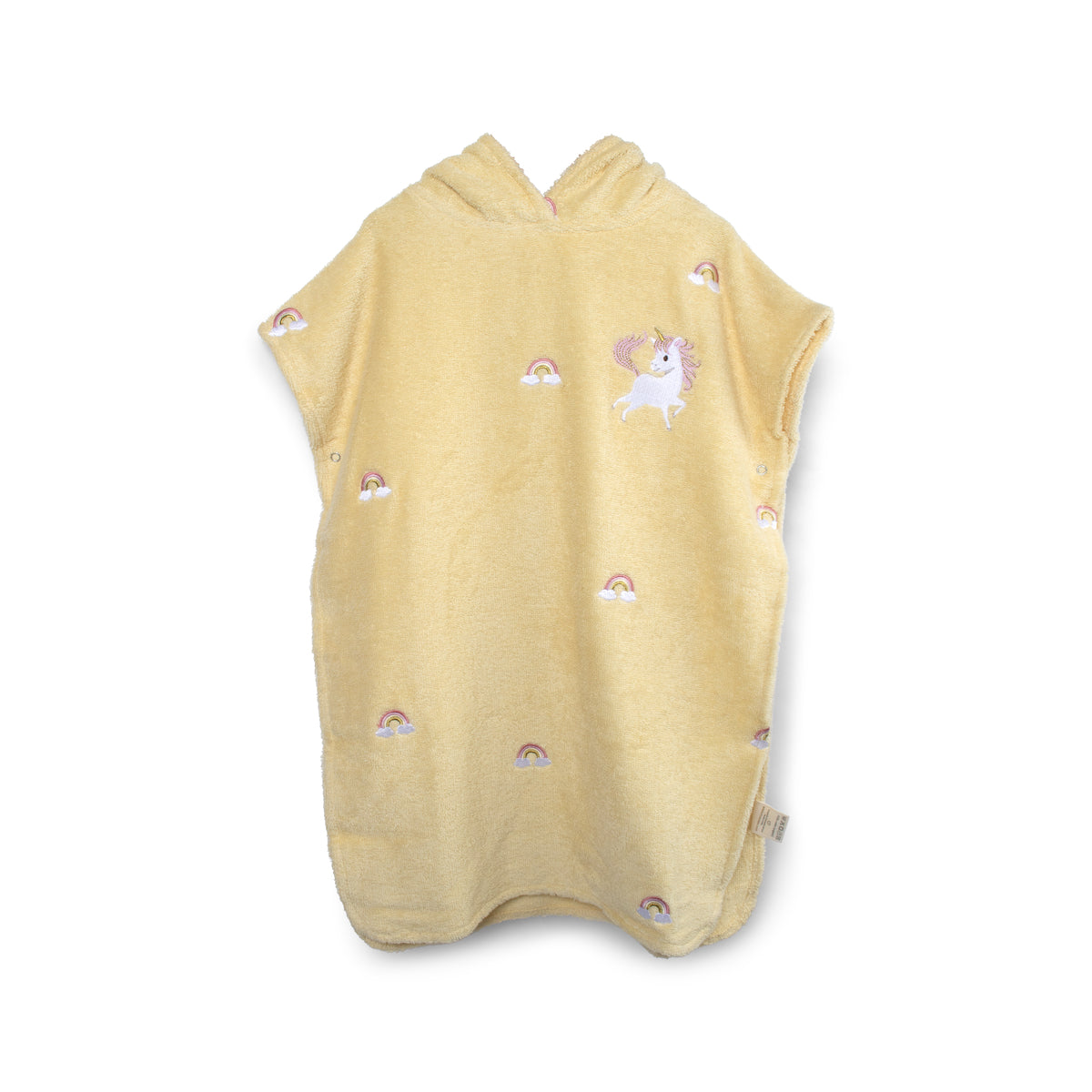 Embroidered poncho GOTS – Unicorn Shores