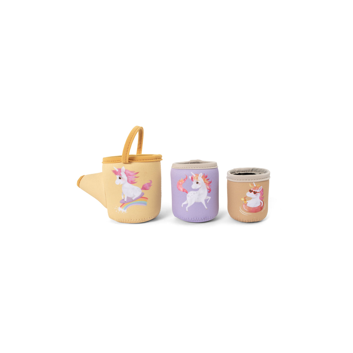Neoprene bath toys – Unicorn activity cups